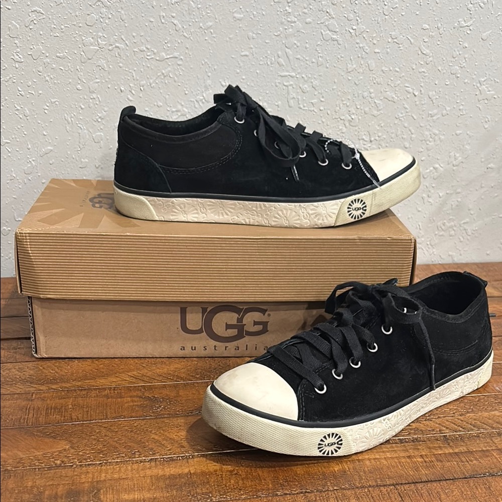 UGG Black Suede Sneakers